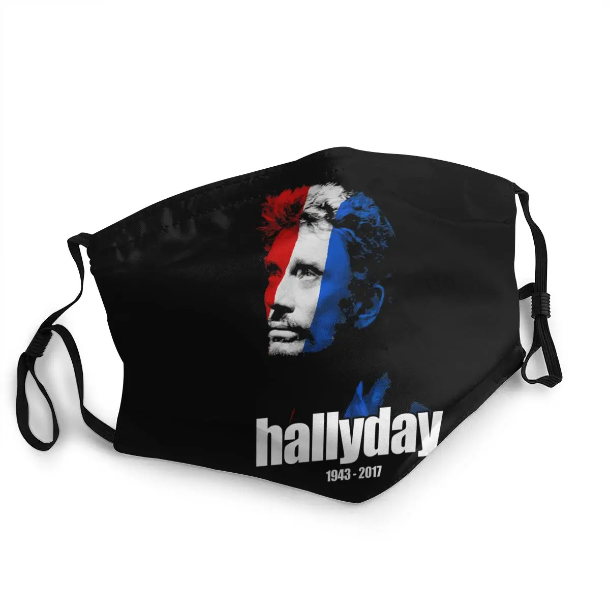 

Johnny Hallyday Reusable Face Mask Rock Music Star Anti Haze Dust Mask Protection Cover Respirator Mouth Muffle