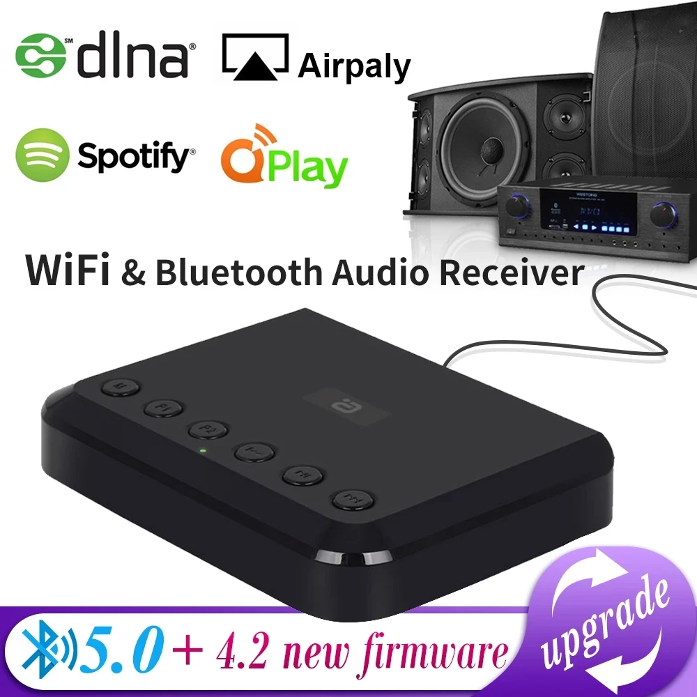 

Беспроводной аудио-ресивер с поддержкой Wi-Fi и Bluetooth 5,0