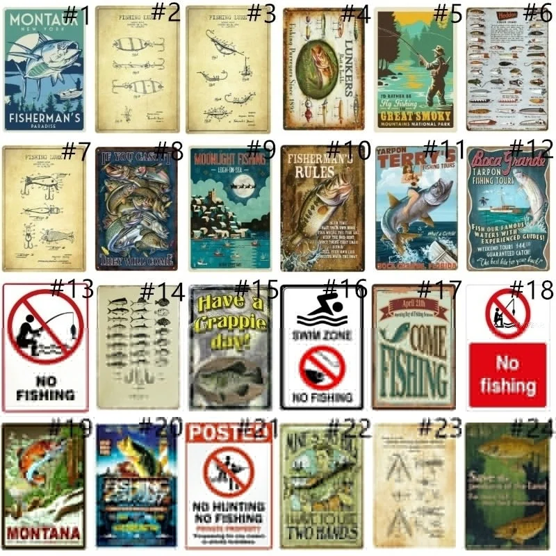 Предупреждение ющая купальная зона жестяная пластина для рыбалки металлические