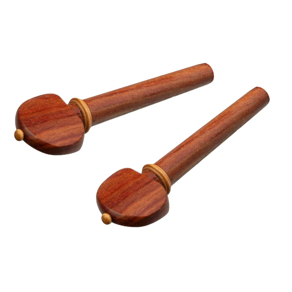 

4/4 Violin Chinrest Tailpiece Endpin Violin DIY Parts Accessories Red Wood Full Set Tuning Pegs For 4/4 Violin Fiddle.