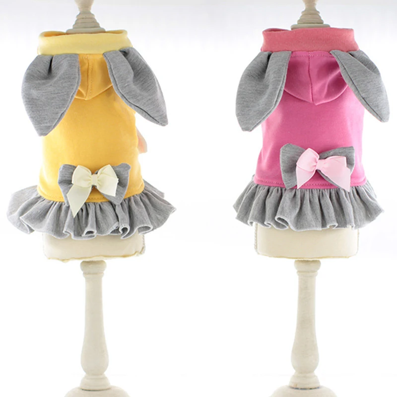 

Cute Bunny Dog Clothes Dog Dress Cat Puppy Outfit Girl Dog Costumes Princess Skirt Poodle Bichon Pomeranian Schnauzer Clothing