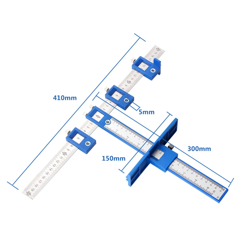 

Detachable Hole Punch Jig Tool Center Drill Bit Guide Set Sleeve Cabinet Hardware Locator Wood Drilling Woodworking Tool