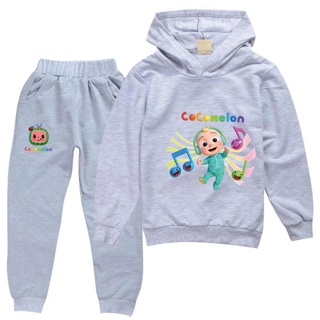 

Cartoon Cocomelon JJ Clothes Kids Casual Clothing Sets Baby Girls Fashion Sports Suits Boys Hoodies Sweatshirts+Pants 2 Pcs Sets