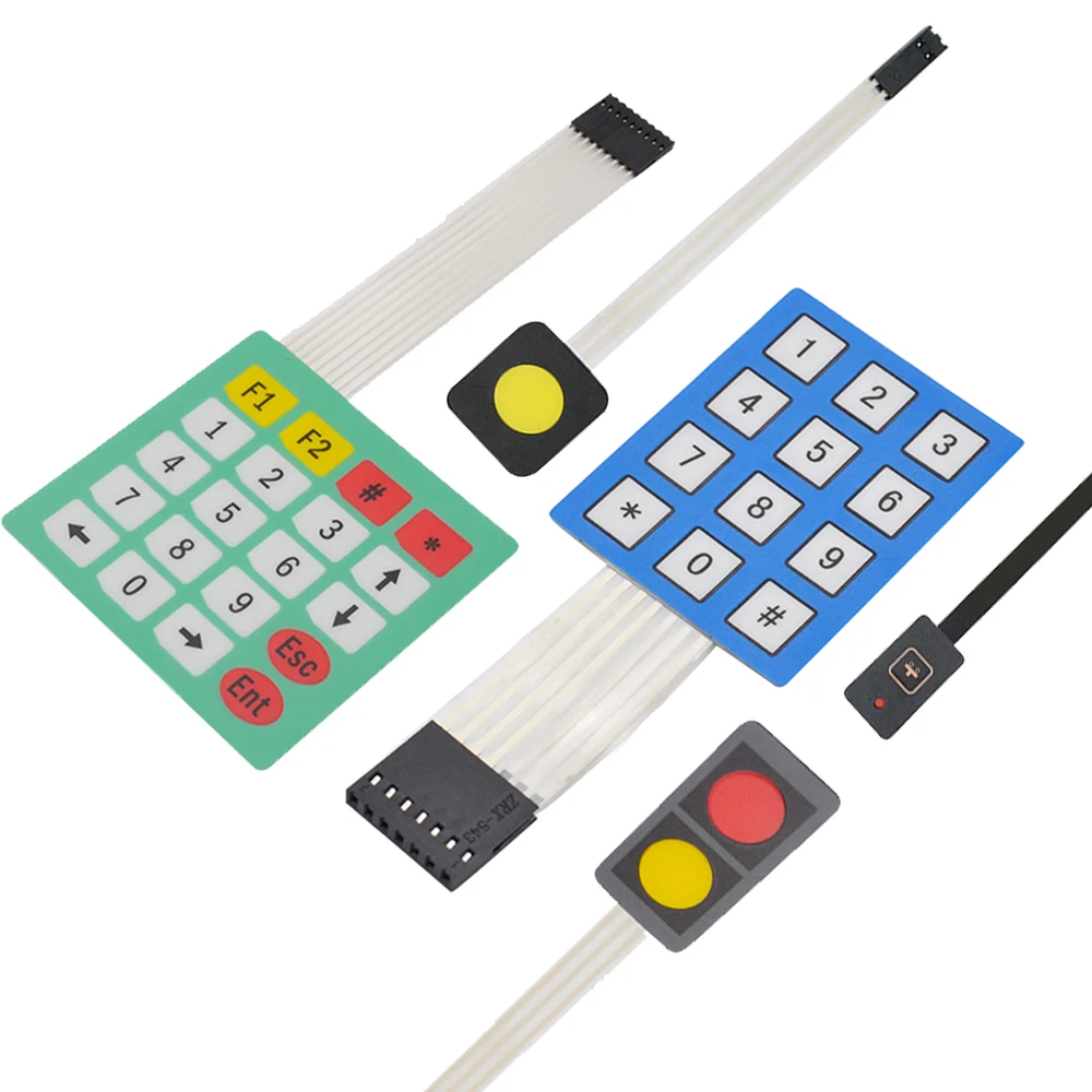 

High Sensitivity1/2/12/20Key Membrane Switch Keypad 3*4/ 4*5Matrix Array Matrix Keyboard for Arduino/Robot Car DIY accessories