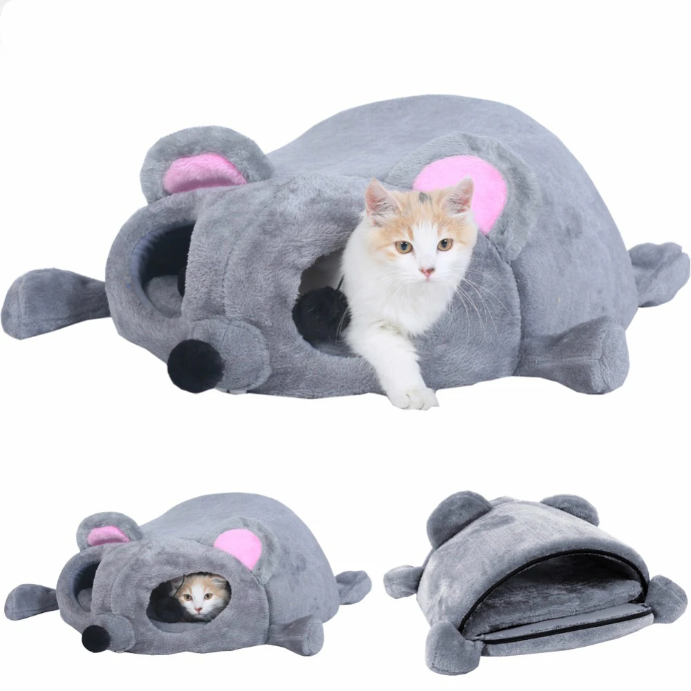 

Pet Bed Warming Cat House Bed Soft Material Cat Nest Bed Dog Baskets Kennel for Cat Puppy Sleeping House for Cat Pets Products