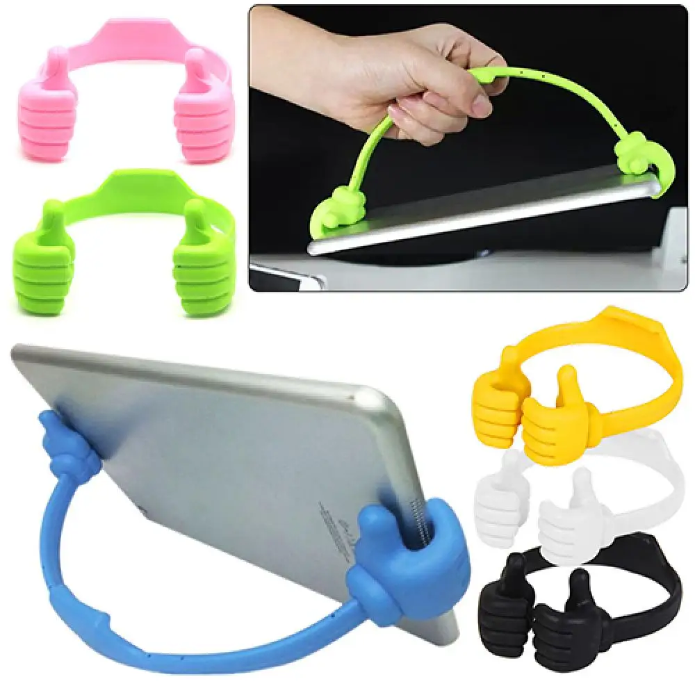 Funny Creative 5''-11'' Universal Phone Holder Tablet PC Desk Stand Thumbs up Lazy Bracket for iPhone iPad |