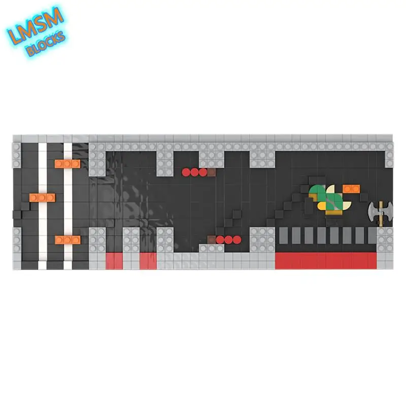 

Moc Nes Castle Level Video Games Console Building Blocks Technic Games Constructor Architecture Bricks Blocks Children's Toys