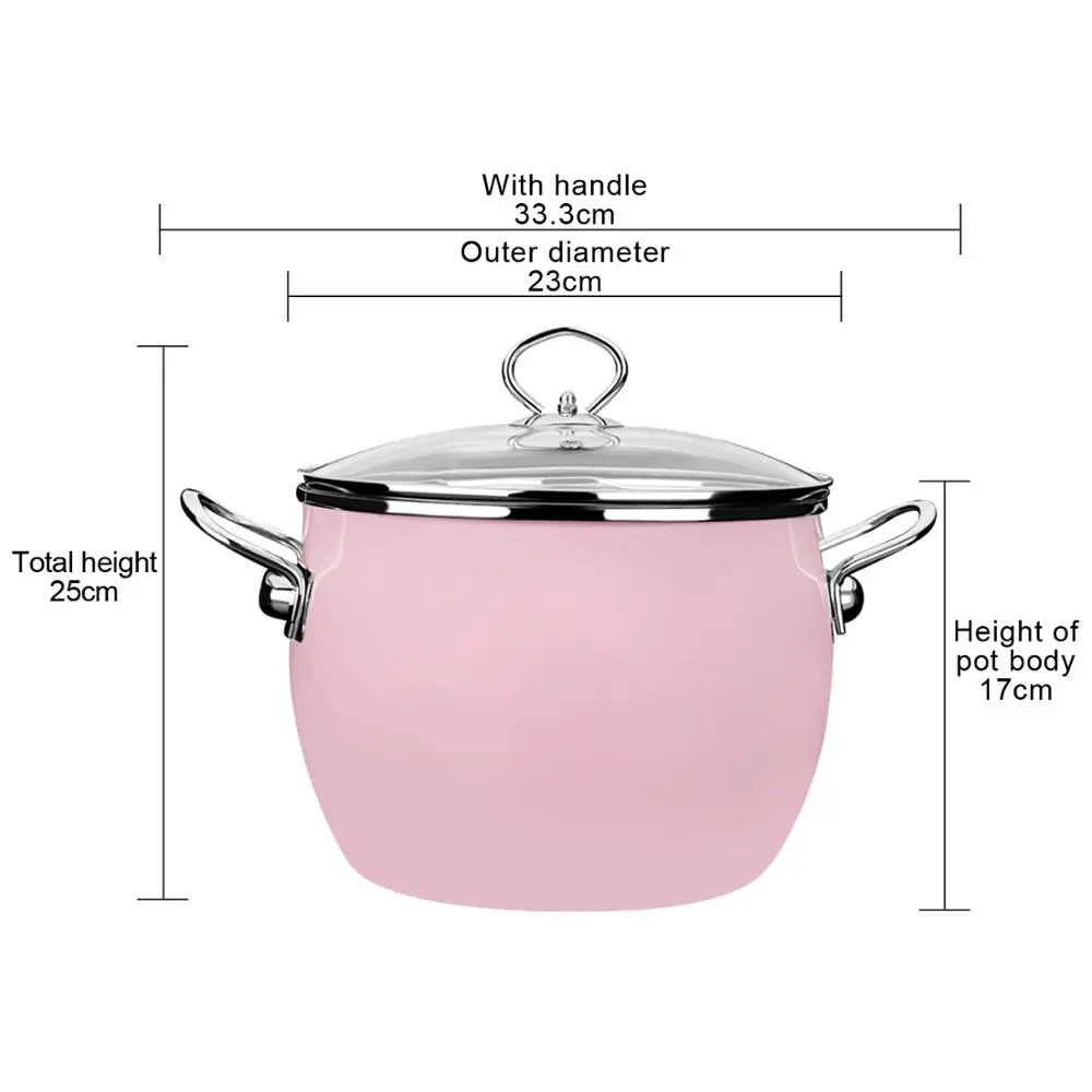 Суповый горшок в Корейском стиле эмалированный для приготовления пищи