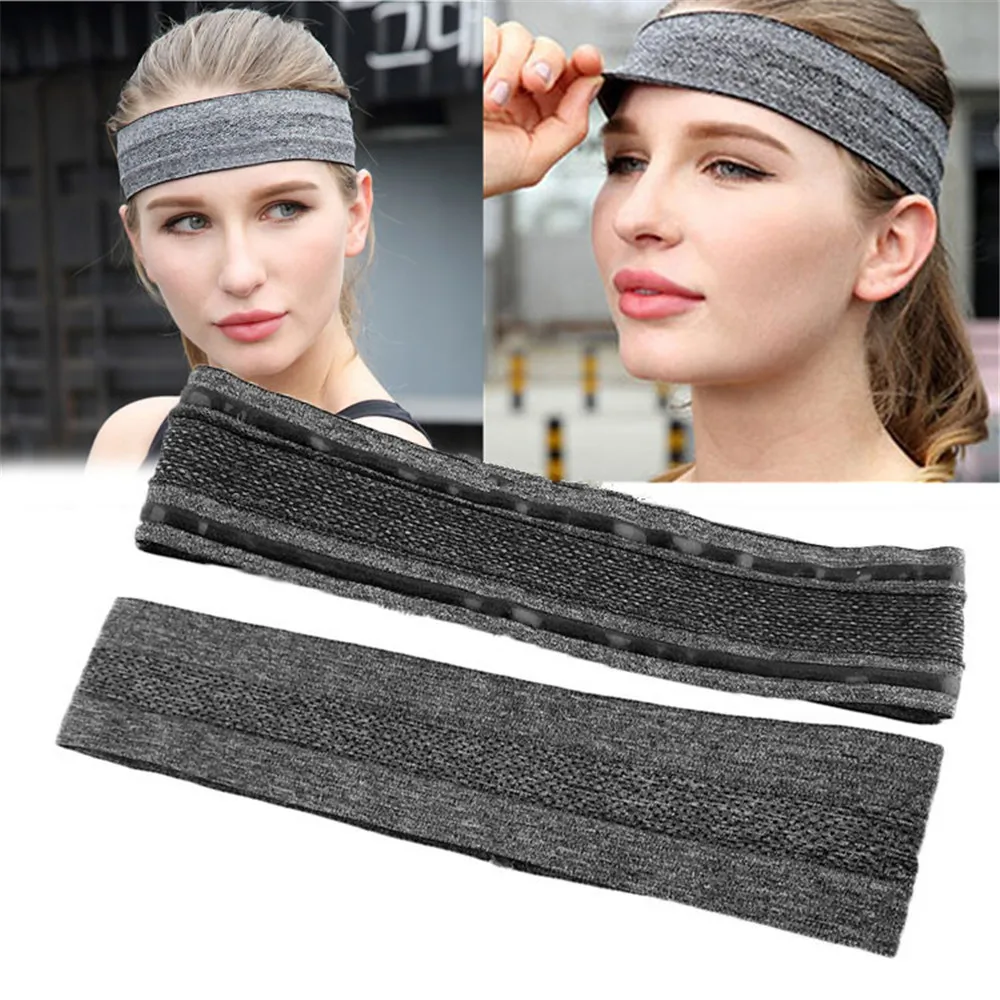 

Silicone Non-Slip Headband Sport Absorbent Sweatband Multicolor Hair Tie Women Men Elastic Band Hair Yoga Running Accessories