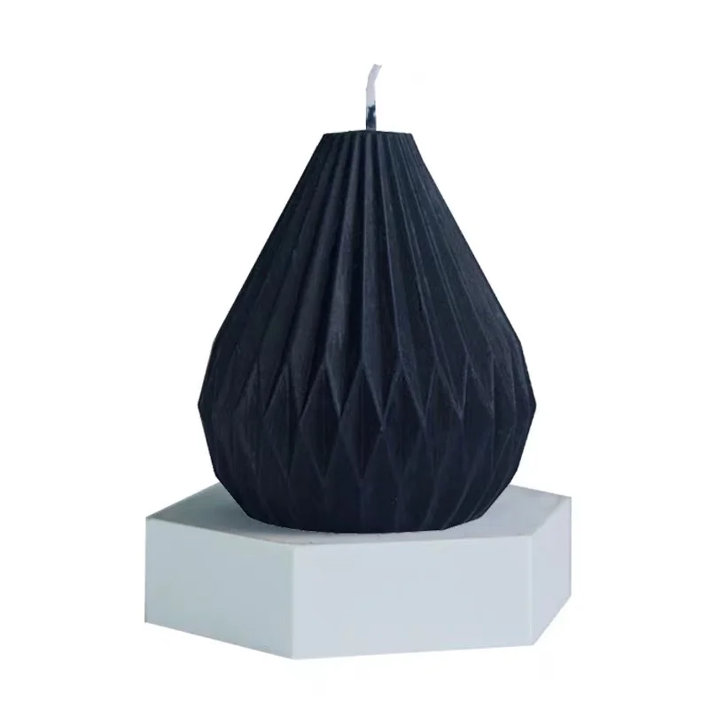 Силиконовая форма сделай сам в полоску для ароматерапии свечи пирамиды