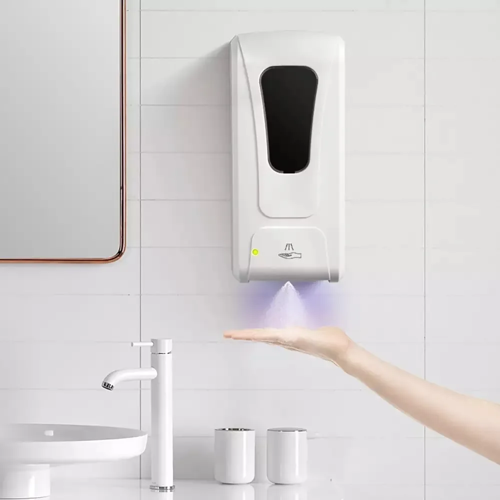 

1000ml Wall-Mount Automatic IR Sensor Soap Dispenser Touch-Free Lotion Pump Touchless Liquid Home For Kitchen Bathroom