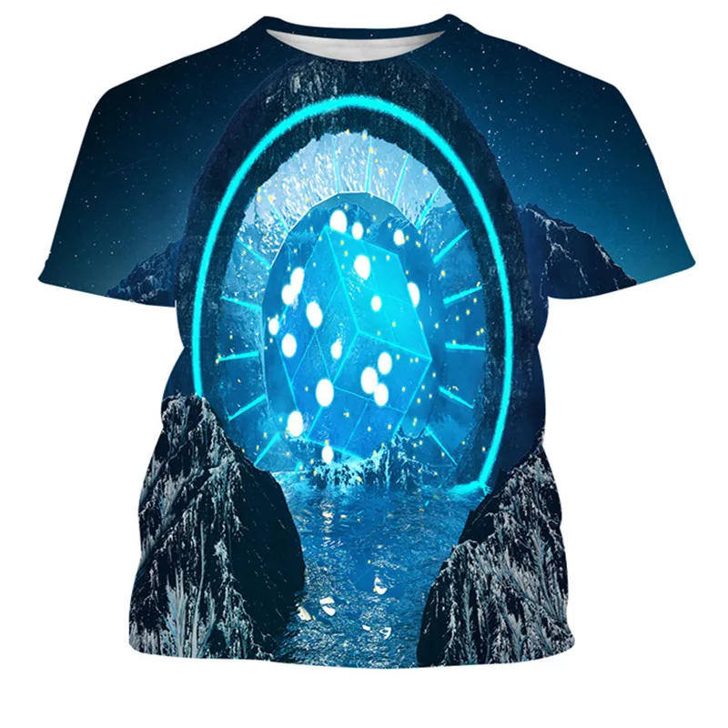 

2121 High-quality fashion sale men's round neck short-sleeved summer new T-shirt 3D printed top