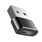 Универсальный Переходник USB C 3.1 Type C Мама-USB 3.0 тип A папа, адаптер порта, черный полипропиленовый пакет, легкая конструкция