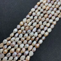 8 9mm fashion natural freshwater pearl loose beads strand irregular potato shape beads for diy making necklace bracelet whosale