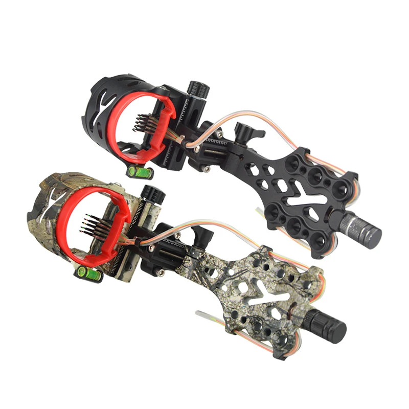 1 шт. стрельба из лука 5 контактов регулируемый лук 019 дюймов прицел с длинным