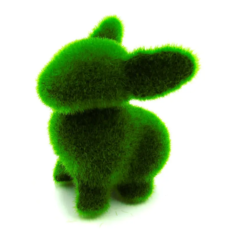 Украшение для горшок в виде кролика зеленое украшение свадьбы декоративные