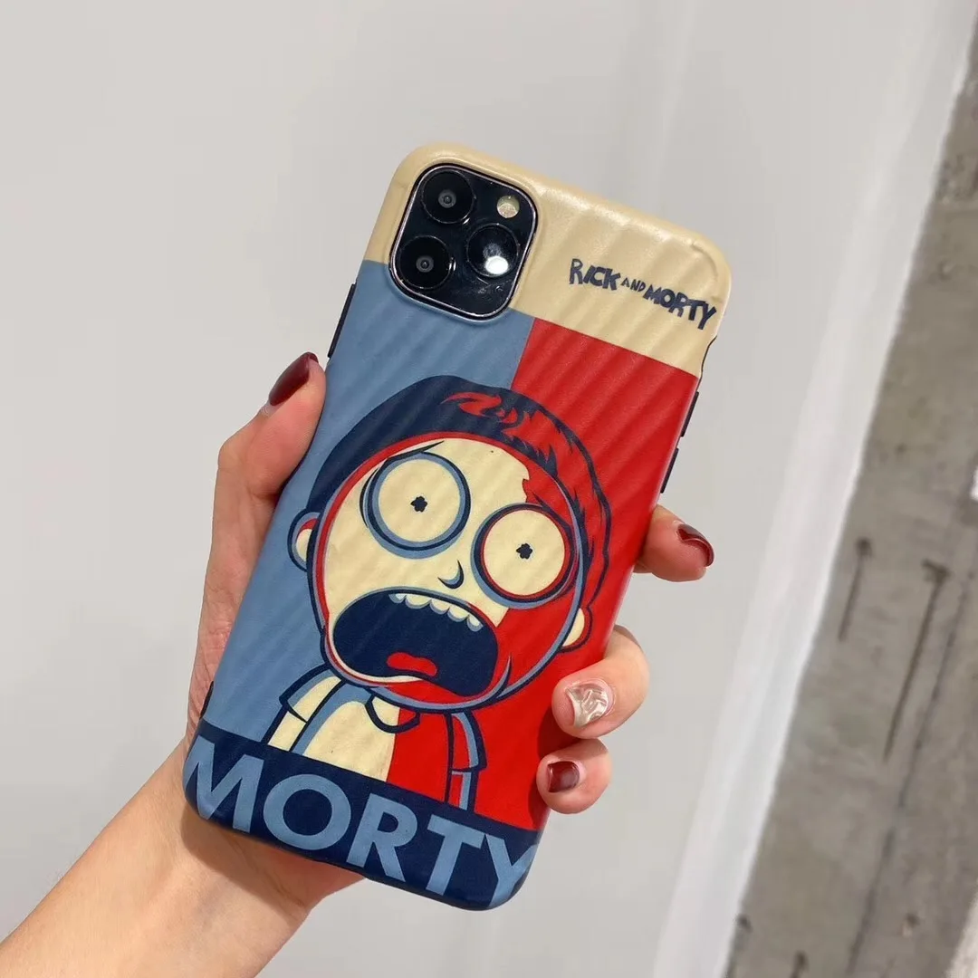 American cartoon Rick Morty 3D Shell pattern Phone Case For Apple iPhone 7 8 Plus 11 11pro 11promax X XS Max XR soft Cover |