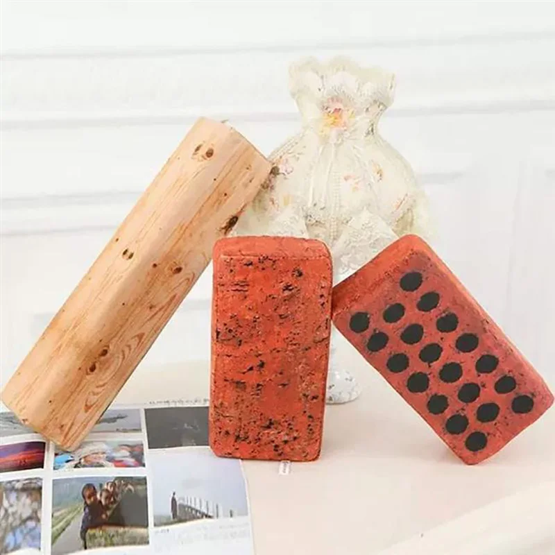 

Simulation Brick/Wooden Plush Toy Soft Cotton Baby Brinquedos for Children Gift