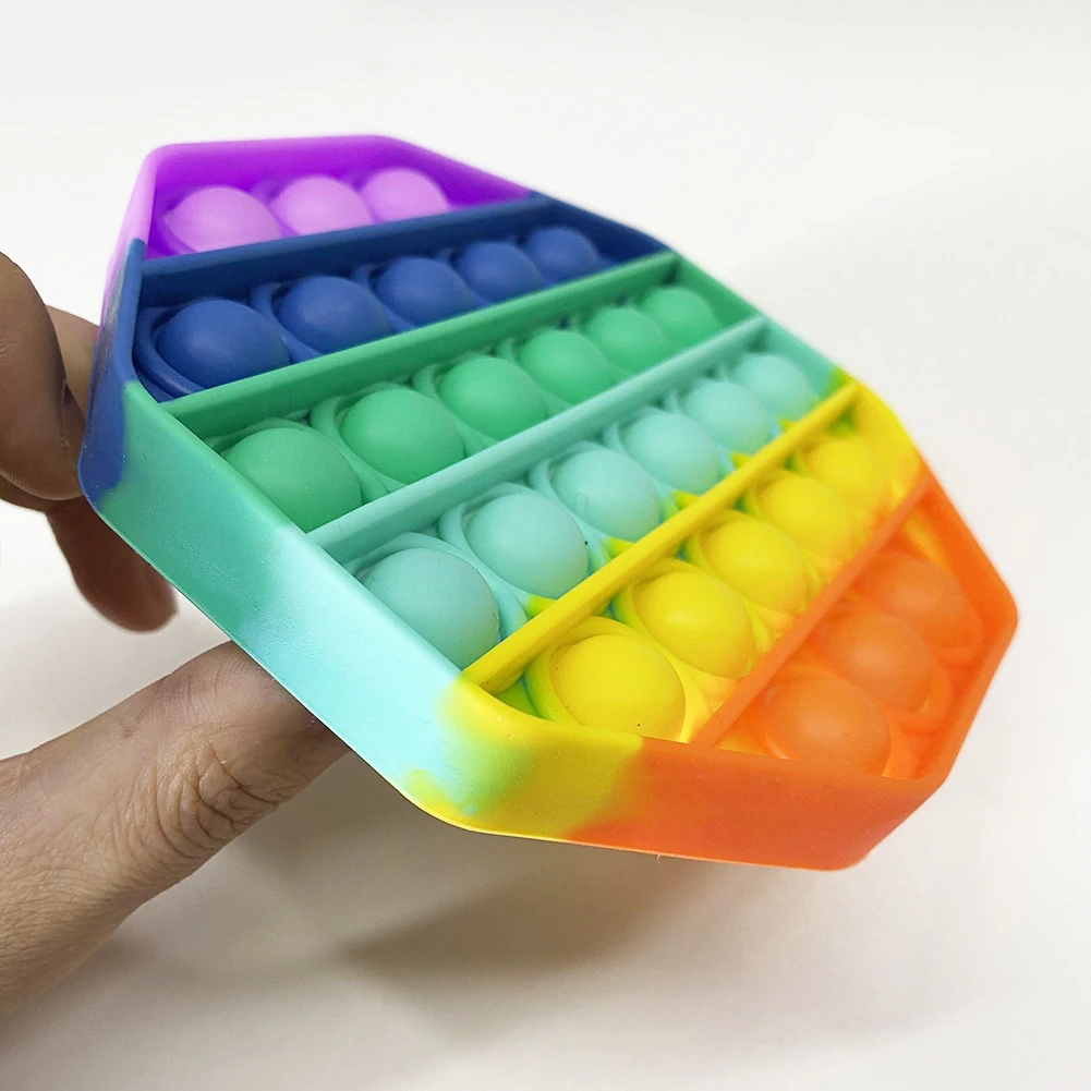 

Push Bubble Sensory Pop It Fidget Toy Box Squishy Figet Stress Reliever Toys Adult Child Funny Anti Stress Popit Reliver Poppit