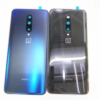original 3d glass for oneplus 7 pro back battery cover rear door with camera lens replacement part