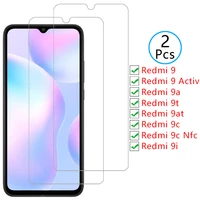 screen protector for xiaomi redmi 9 activ 9a 9t 9at 9c nfc 9i protective tempered glass on redmi9 readmi 9 at t c t9 c9 9ta film