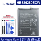 HB386280ECW батарея для Huawei Honor 9 STF-L09 STF-AL10 Honor9 STF L09AL10 Batery с номером отслеживания