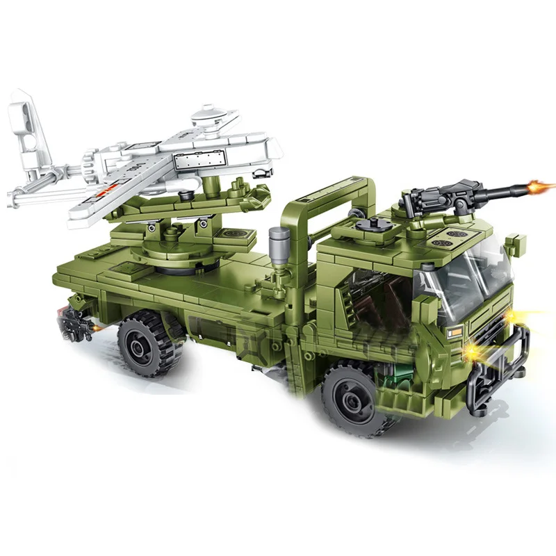 Sembo модель военного танка Panzer строительные блоки WW2 армейский грузовик солдаты