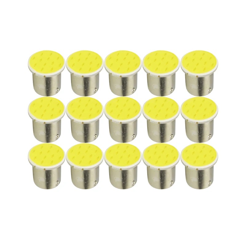 10x P21W 1157 BAY15D 1156 Ba15S автомобильная светодиодная лампа сигнала COB супер яркая
