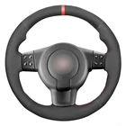 Ручной работы черная замша чехол рулевого колеса автомобиля для Seat Leon FR  Cupra MK2 1P Ibiza FR 6L 2005 2006 2007-2009
