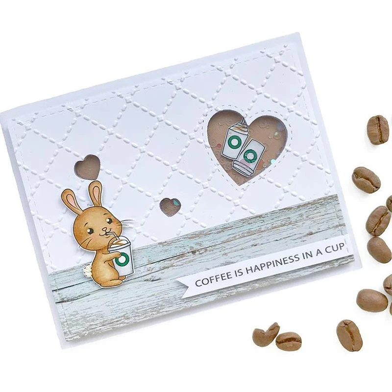 CH маленький кролик напитки кофе металлические режущие штампы и DIY Скрапбукинг