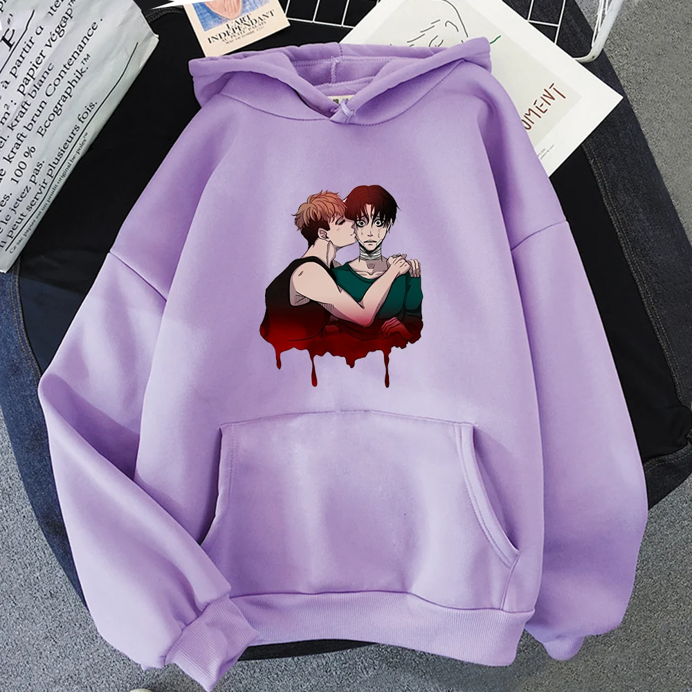 

Killing Stalking Hoodie Anime Hoodie Spring Autumn Womens Hoody Crewneck Harajuku Graphic Hooded Pullover Streetwear Sweatshirts