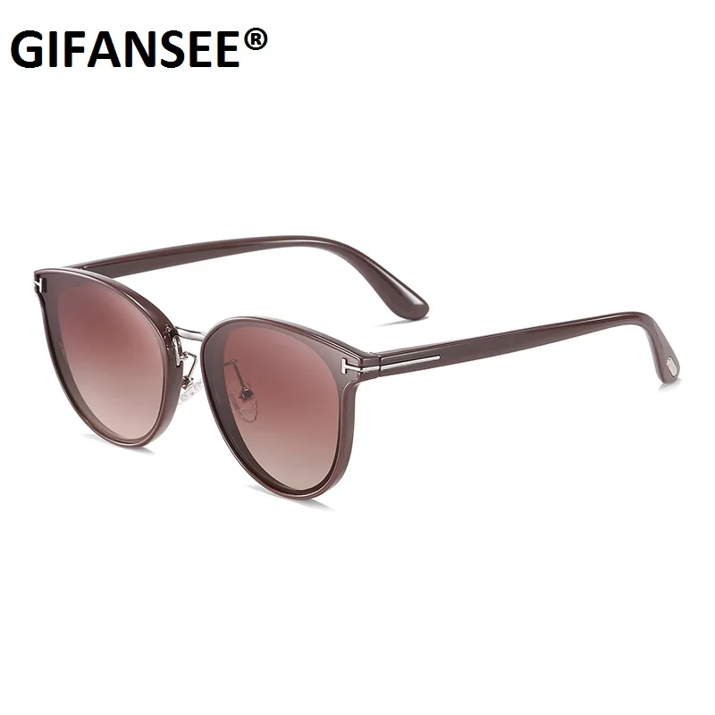 Очки солнцезащитные GIFANSEE женские круглые Роскошные Модные Винтажные брендовые