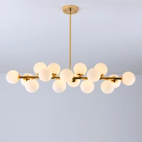 modern glass chandelier white gold led lamps for living room kitchen dining table classic lighting fixtures decorative lights
