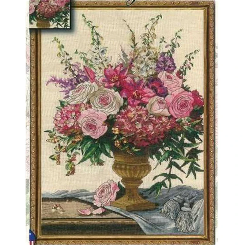 

ZZ4717 For Needlework Kit NOT PRINTED Cross stich Painting Set Cross Stitch Kits Cross-stitch Embroidery Set Stitch Kits Cross