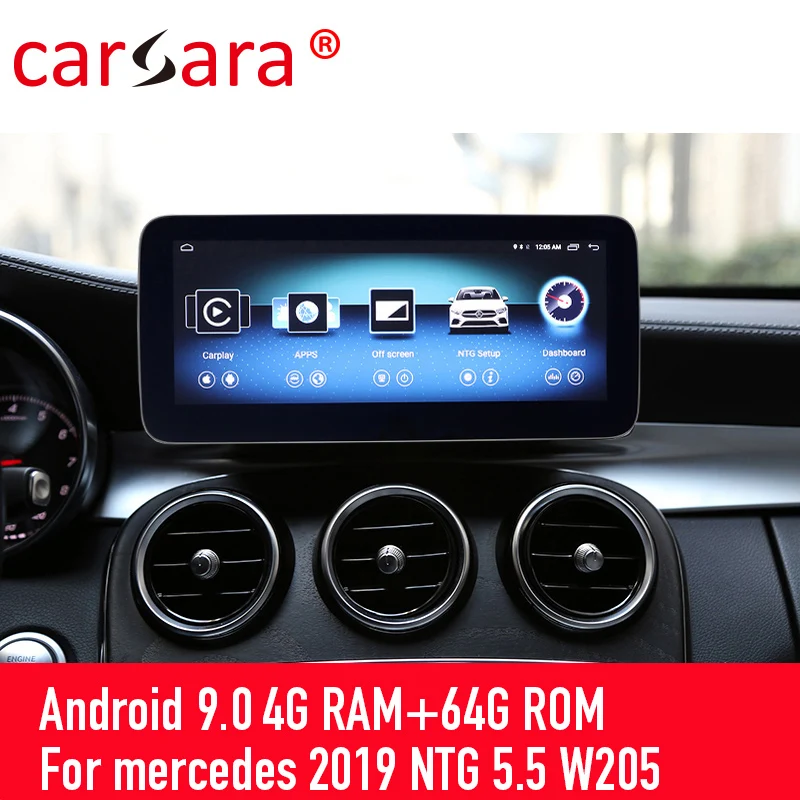 NTG 5 2019 Android 9 0 обновление планшета GPS 10 25 дюймовый монитор для навигации merce des W205 GLC |