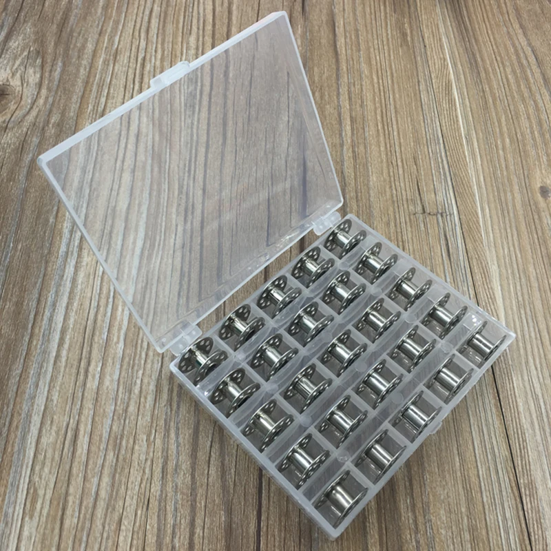 

Houdt 25 Spoel Doos Organizer Multicolor Spoel Verzegelde Houder Transparant Plastic Naaimachine Houder Container Dozen