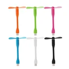 Портативный мини-охлаждающий usb-вентилятор, вентиляторы Micro USB 2,0, гибкий летний походный usb-гаджет для ПК, планшета, портативного внешнего аккумулятора