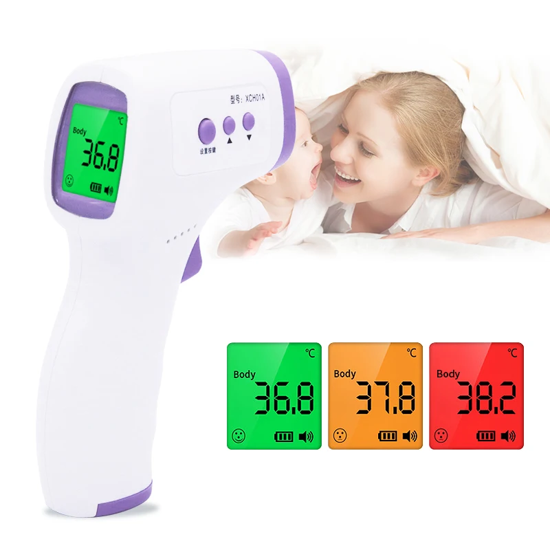 Бесконтактный цифровой инфракрасный термометр Фронтальный для детей и взрослых