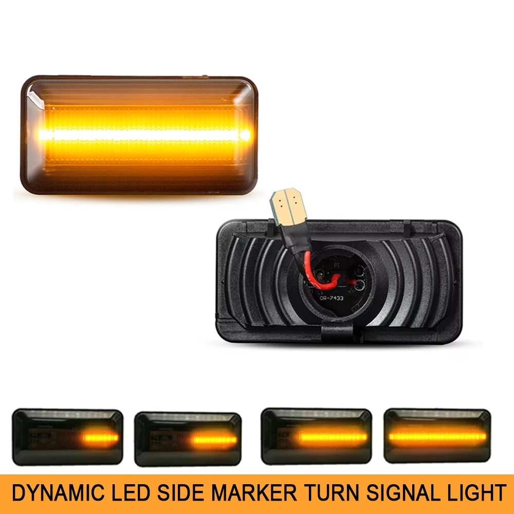 

2Pcs Dynamic Amber LED Side Marker Indicator Light for VW Golf 3 1H1 Vento 1H2 Golf 3 Cabriolet 1E7 1H5 Golf 3 Variant