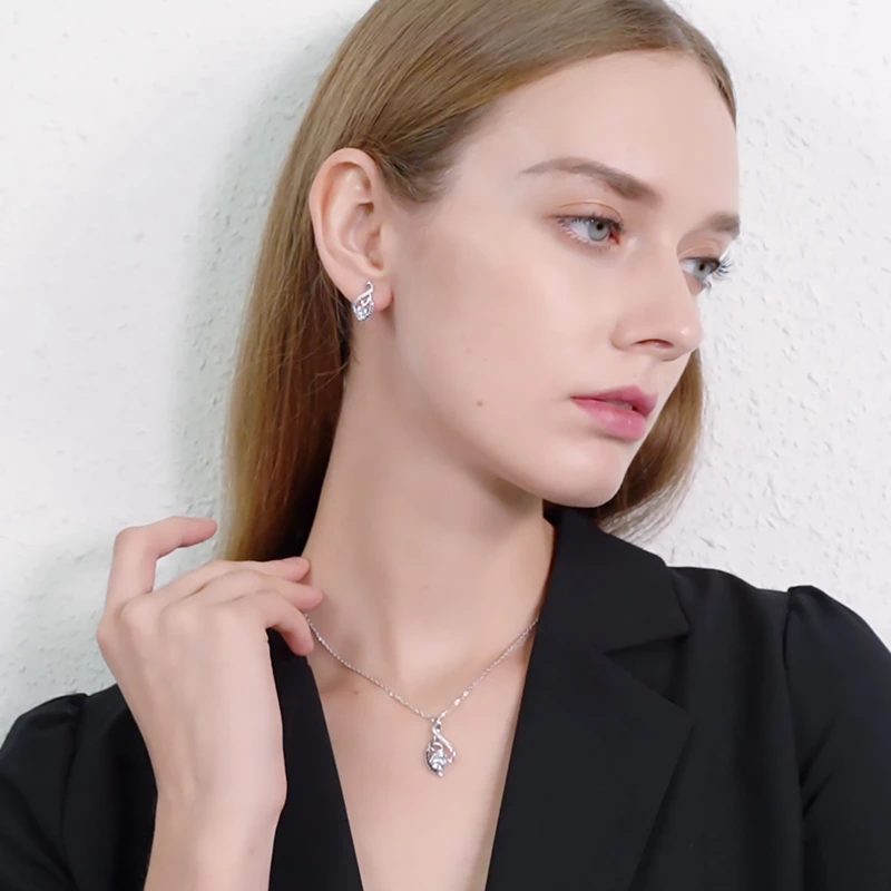 Женское ожерелье из серебра 100% пробы P081|jewelry necklace pendants|jewelry pendantjewelry black |