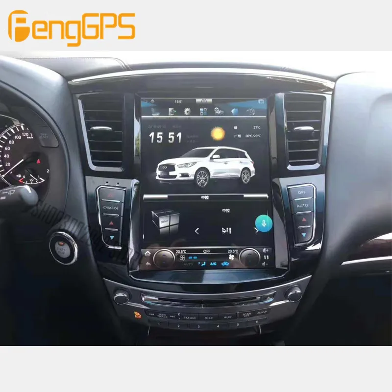 12," Tesla Android 8,1 Автомобильный мультимедийный радио без dvd-плеера для Infiniti QX60 JX35 2012- gps навигация