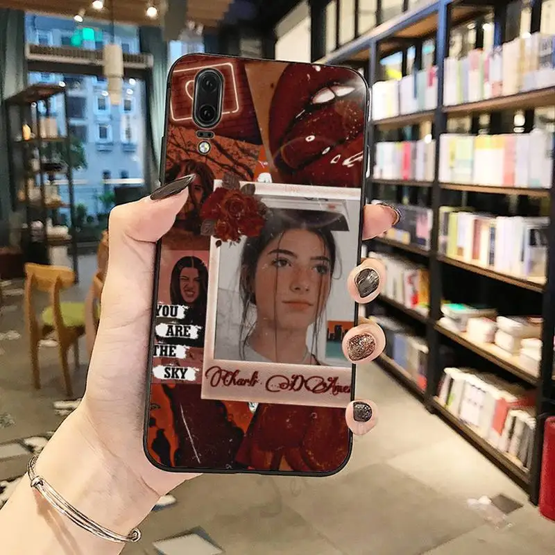

Charli Damelio famous star Anti-fall mobile Phone Case coque For Huawei honor Mate P 10 20 30 40 Pro 10i 9 10 20 8 x Lite