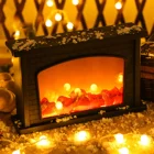 Светодиодный камин, фонарь для помещений, светильник с эффектом пламени, работающий от батареи, для дома, вечерние, праздничные, рождественские украшения, ночные светильники