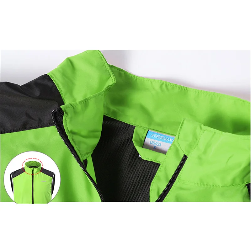 Жилет велосипедный светоотражающий Мужская ветровка без рукавов для горных