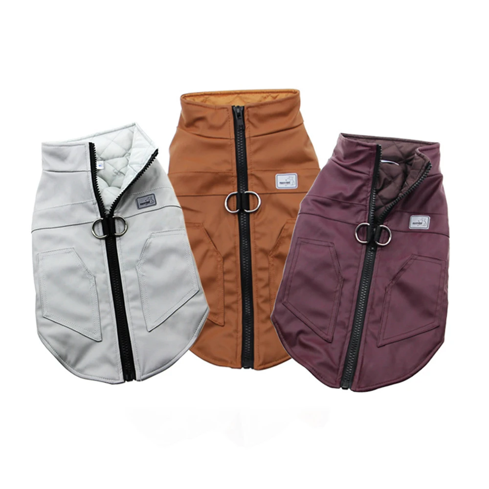 Зимняя одежда для собак теплая куртка маленьких и больших зимняя