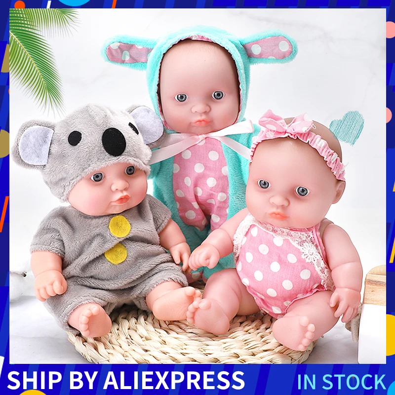 Кукла реборн 8 дюймов полностью силиконовая виниловая Реалистичная кукла с