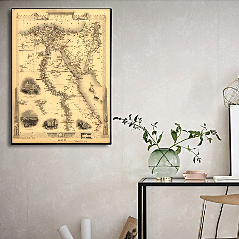 Классическая морская карта мира холст живопись плакаты и принты настенное