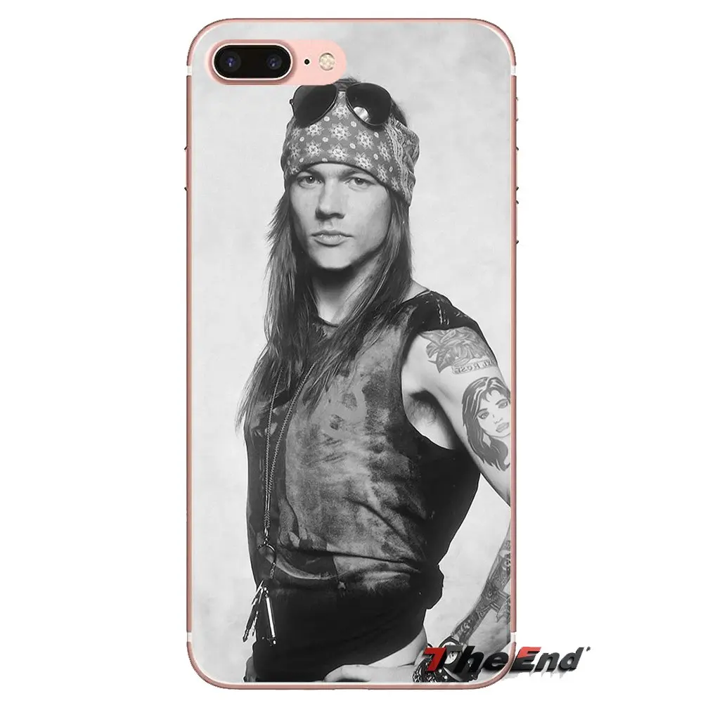 AXL guns n Roses мягкие прозрачные чехлы для Xiaomi Mi3 samsung A10 A30 A40 A50 A60 A70 Galaxy S2 Note 2 большое