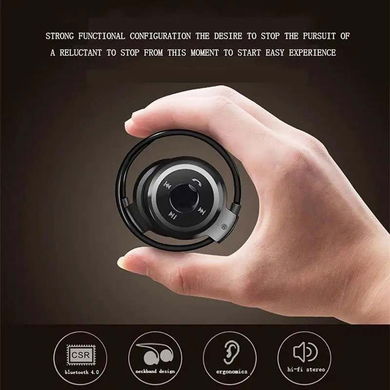 

Wireless Bluetooth 4.1 Headset Headset Mini 503 Bluetooth Call Supports Hands-free TF Card Stereo Headset Sports Headset K8U9