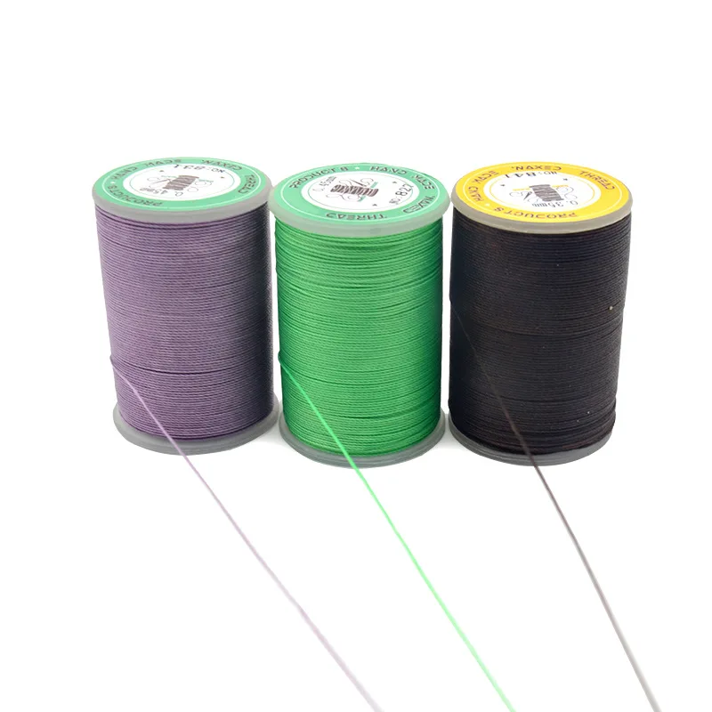 0 55 мм полиэфирная кожа ручная работа Круглый воск нить цвет веревка оптовая